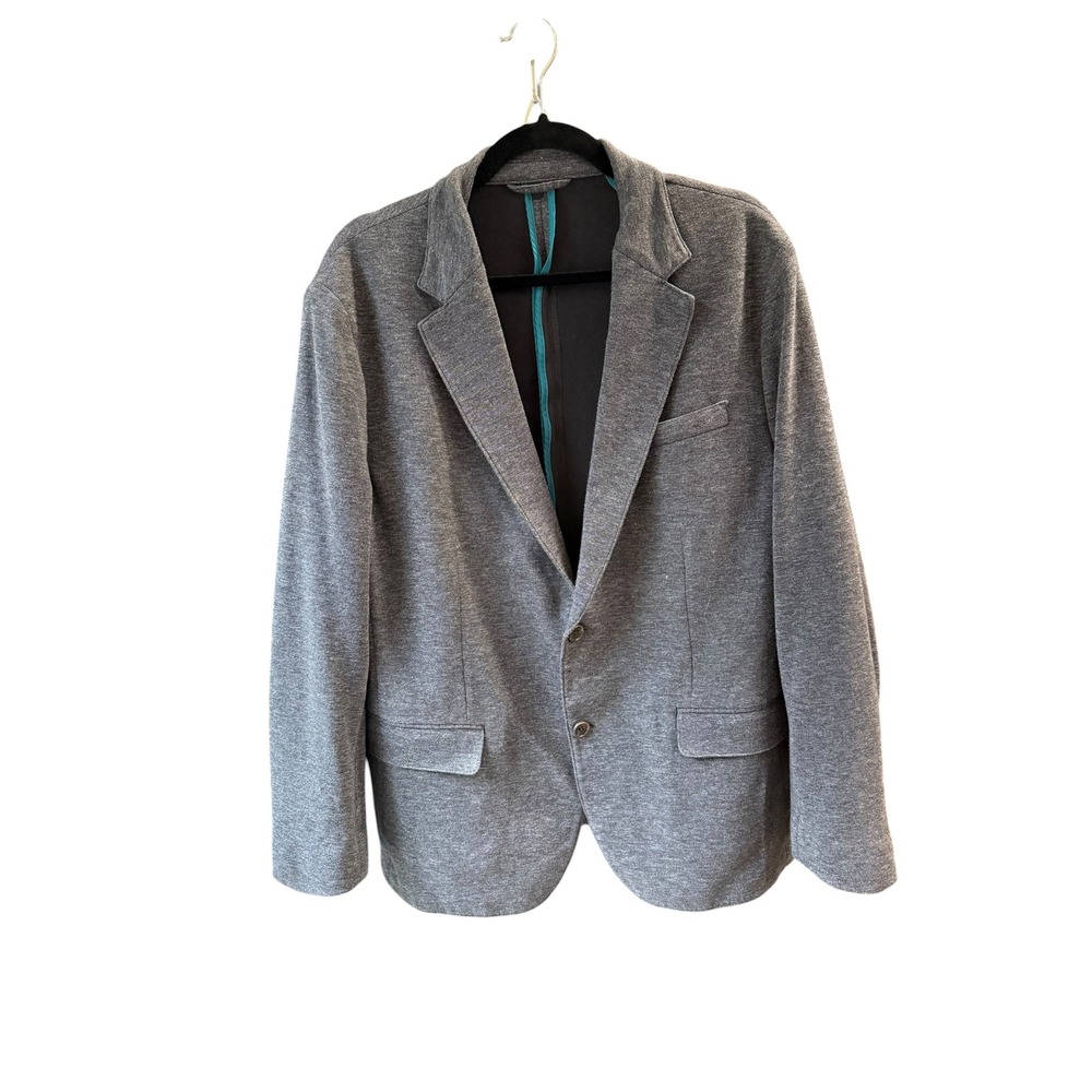 Bonobos Mens Athletic Fit Jersey Knit Blazer Grey Sport Coat Heathered 44R